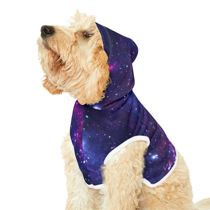 Purple Beyond the Stars Outer Space Out of this World Pet Hoodie