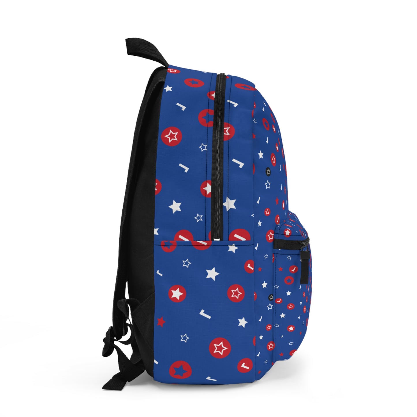 Blue with stars and checkmarks Backpack