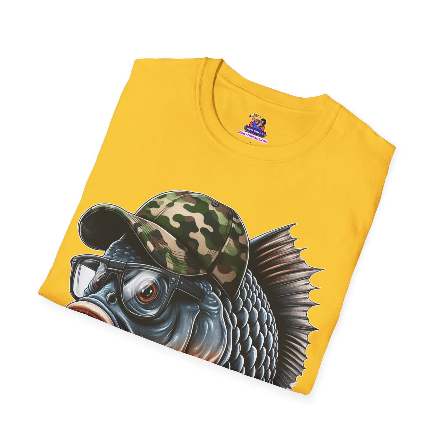 Carp Addict Unisex Softstyle T-Shirt Fishing humor, Fisherman Gift Pun T-Shirt Funny Fish Tee Fishy Vibes Unique Unisex Tee