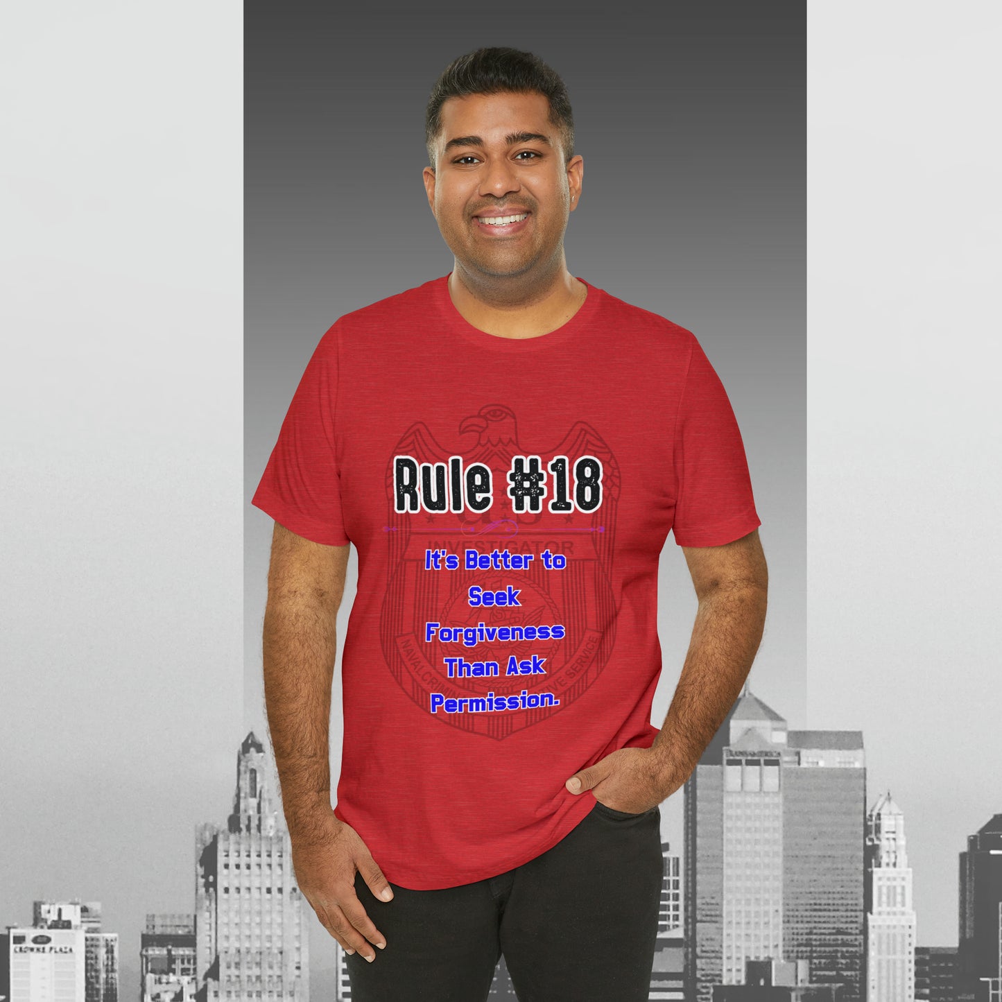 Rules of Gibbs #18 Its's Better to seek Forgiveness, than ask permission Unisex Jersey Short Sleeve Tee