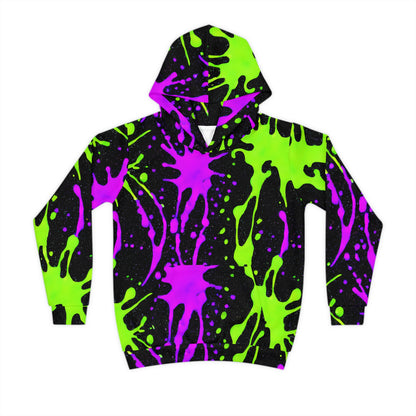 Splatter Squad: Paint Party Hoodie for Kids (AOP)