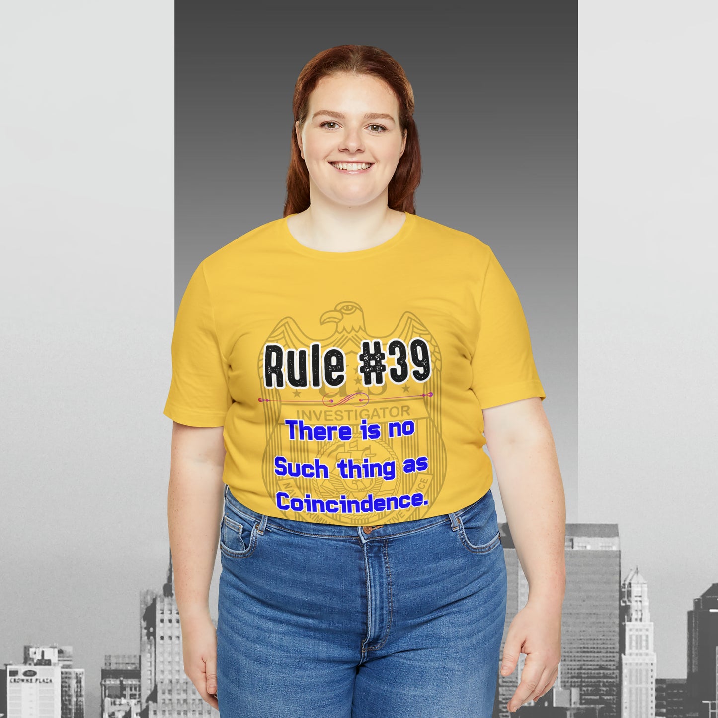 Rules of Gibbs #39 There is no such thing as a Coincidence Unisex Jersey Short Sleeve Tee