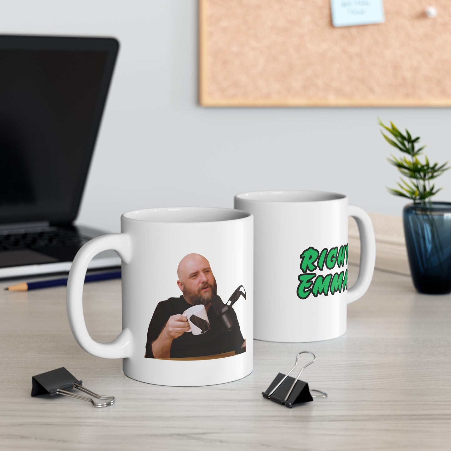 11oz Coffee Mug – Anthony Zenhauser “Right, Emma?” – The Shuli Network