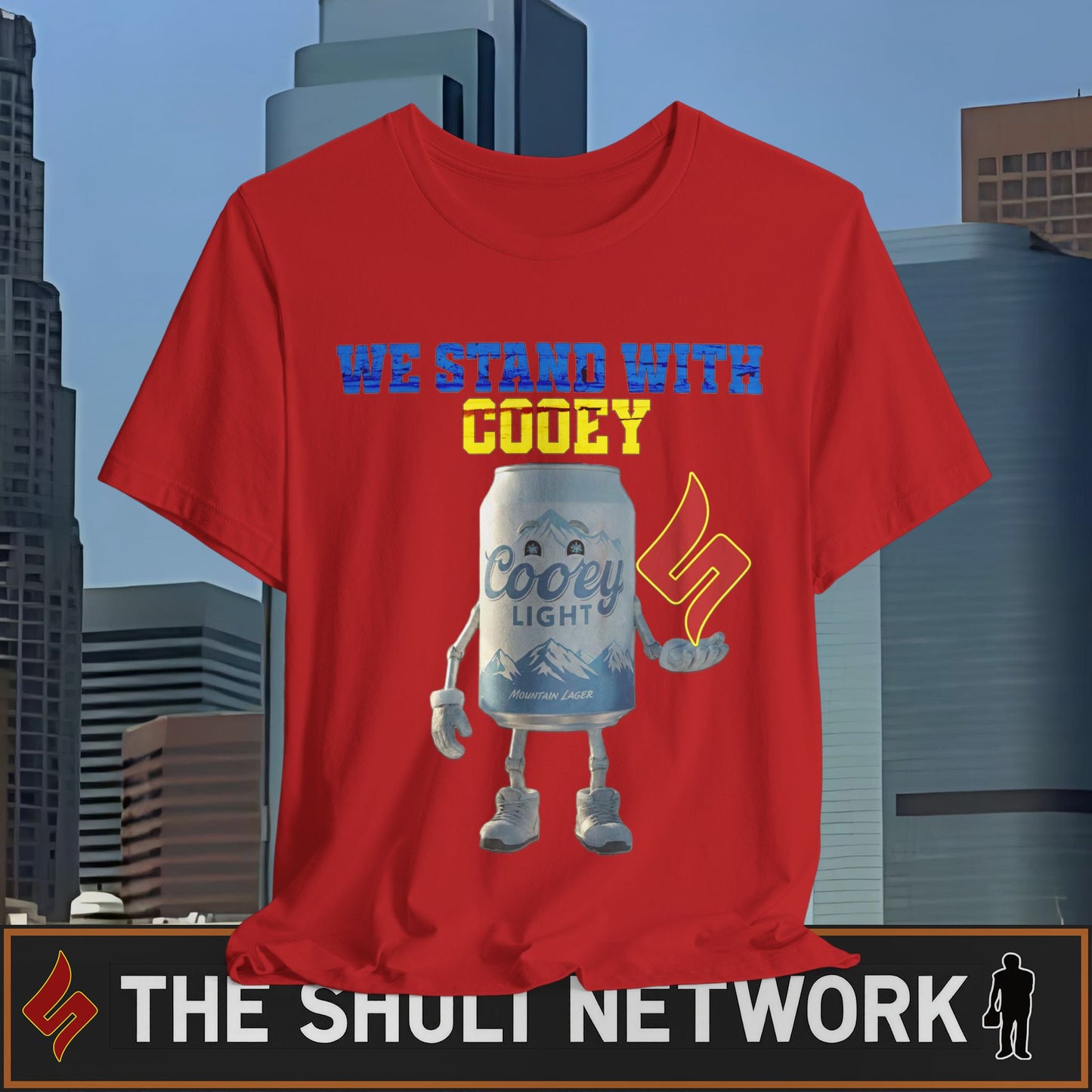 We Stand With Cooey Can Tee — Official Shuli Network Solidarity Drop