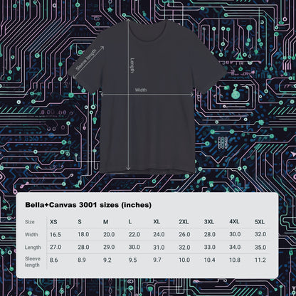 The Future is now Cyber Punk Guy Unisex Jersey Short Sleeve Tee