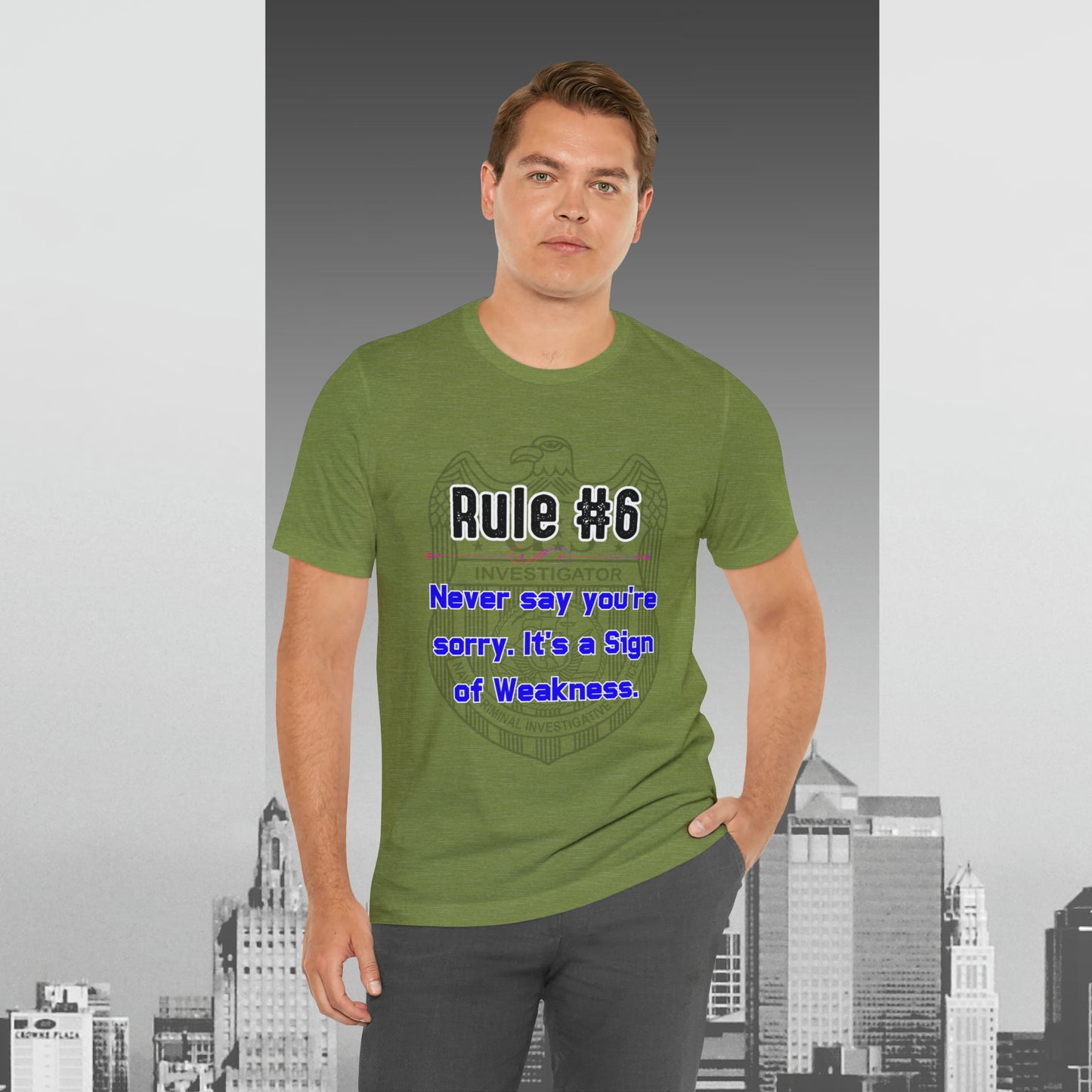 Rules of Gibbs #6 Never Say You're Sorry Unisex Jersey Short Sleeve Tee