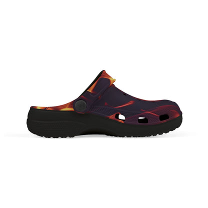 Kids Flame-Pattern, Fun Kids Footwear, Summer Clogs, Outdoor Slip-Ons, Unique Play Shoes, Birthday Gift Idea