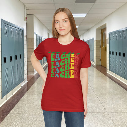 Colorful Teacher Unisex Jersey Short Sleeve Tee