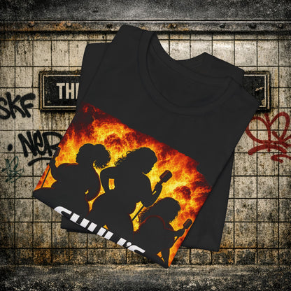 Shuli’s Angels: Operation Laugh & Disorder Graphic Tee — Retro Silhouette Vibe Shirt