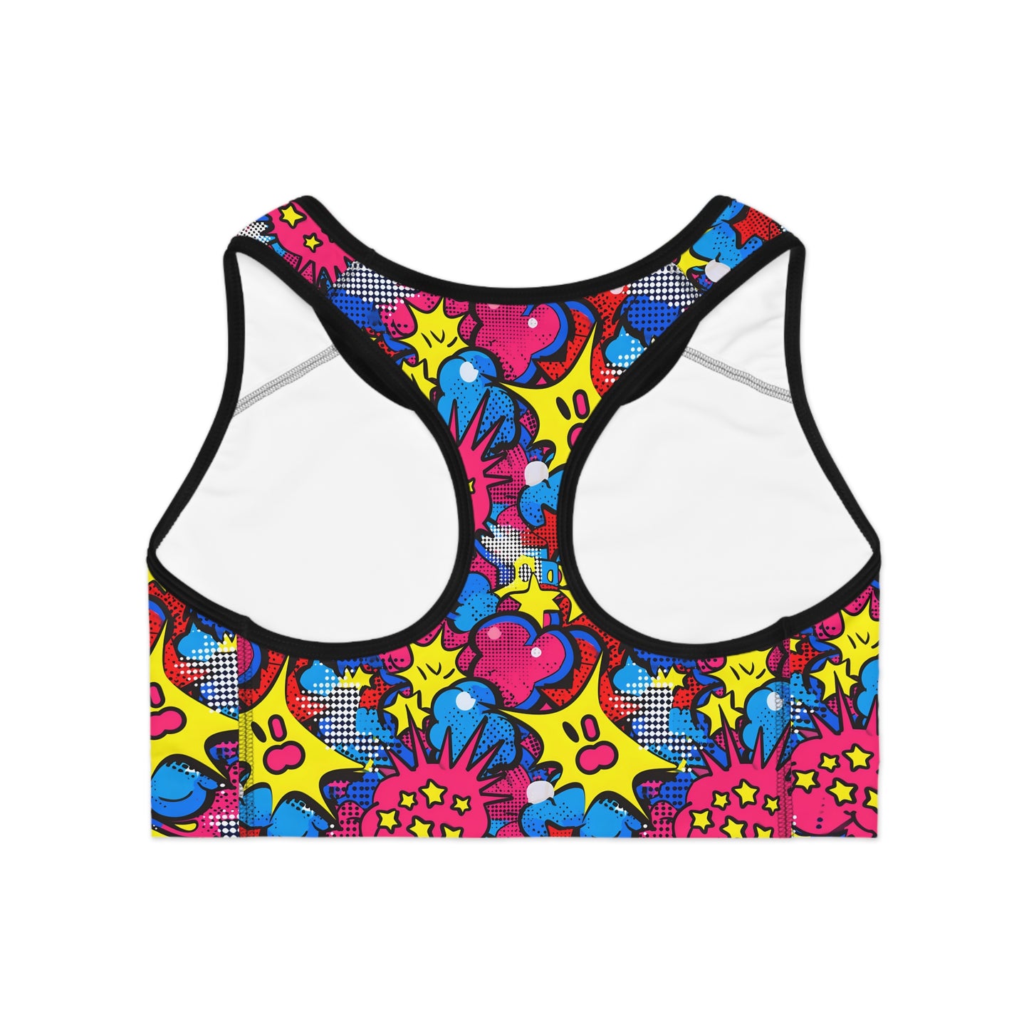 Vibrant Abstract Pop Art Women's Sports Bra (AOP)