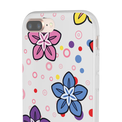 Retro Colorful Flowers Flexi Cases for IPhone and Samsung