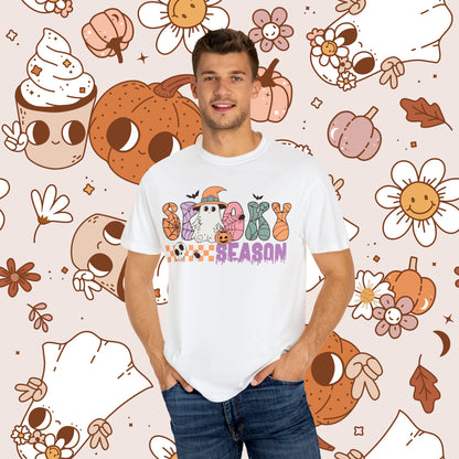 Spooky Season Retro Groovy Halloween Unisex Garment-Dyed T-shirt Gifts for Her Gifts for Him