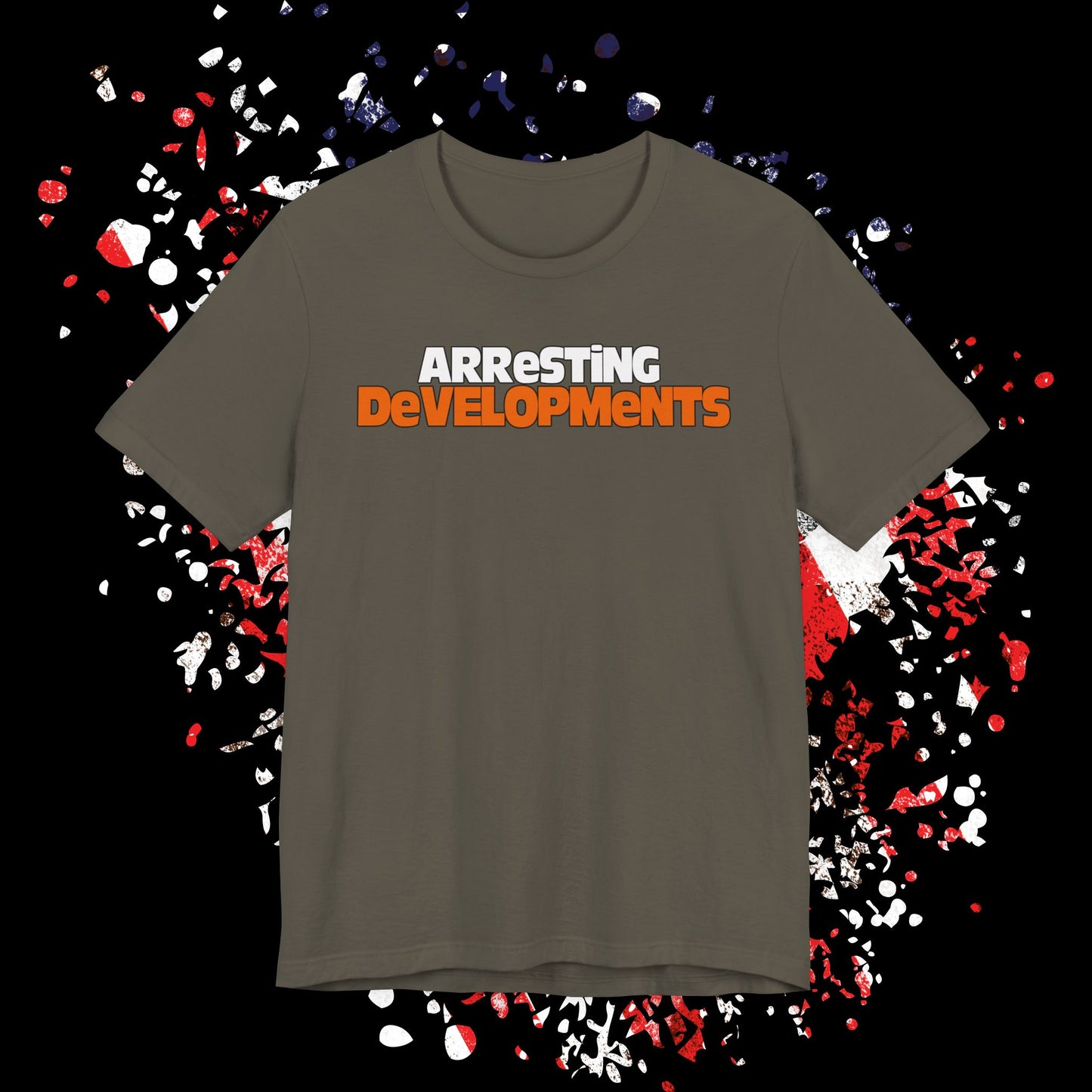 Arresting Developments Tee - Unisex Jersey Short Sleeve Shirt, Funny Graphic Tee, Gift for Detectives, Crime Show Lovers, Casual Wear
