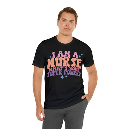 Comfy and Stylish Bella+Canva 3001 Nurse T-Shirt: Perfect Gift for Professionals & Nursing Students, Soft Fabric, Various Sizes Available