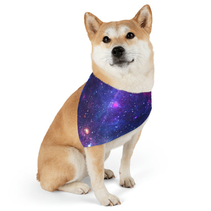Purple Beyond the Stars Outer Space Out of this World Pet Bandana Collar