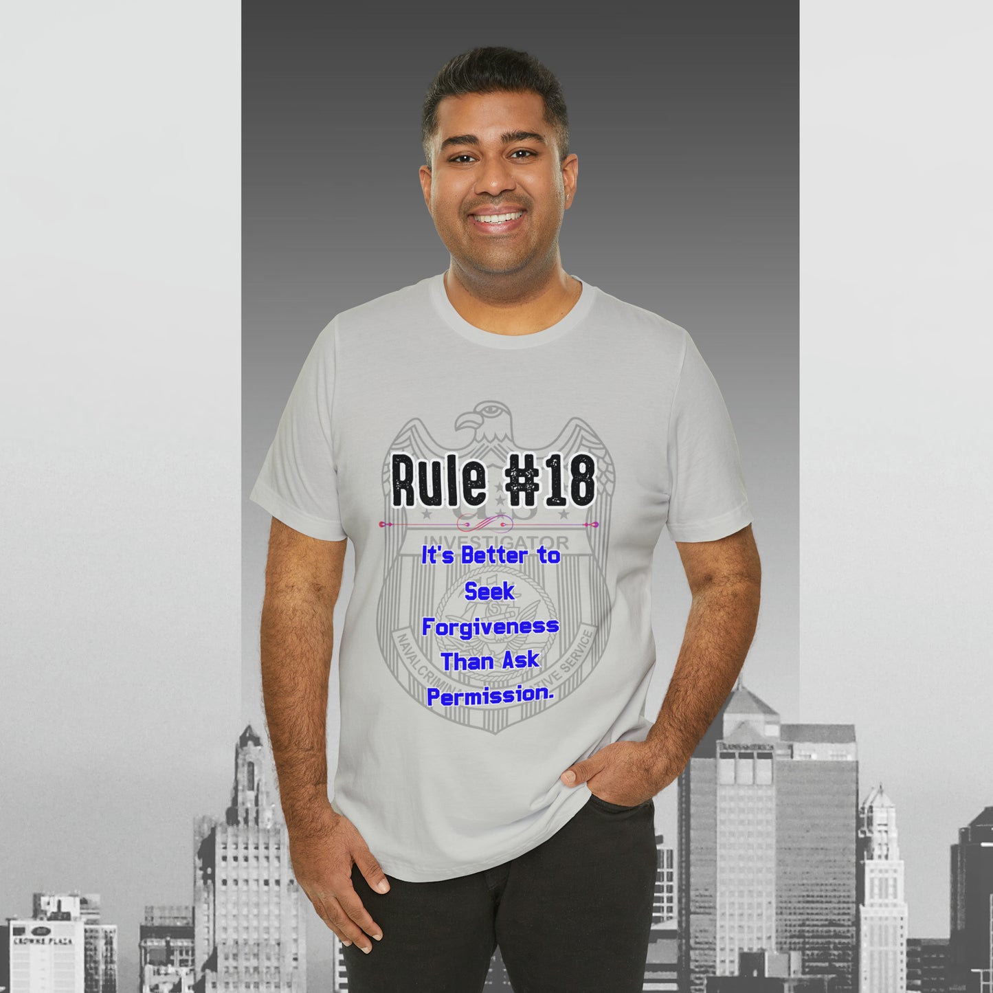 Rules of Gibbs #18 Its's Better to seek Forgiveness, than ask permission Unisex Jersey Short Sleeve Tee