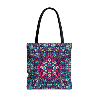 Purple Boho Vibes Tote Bag - AOP Design for Stylish Carrying