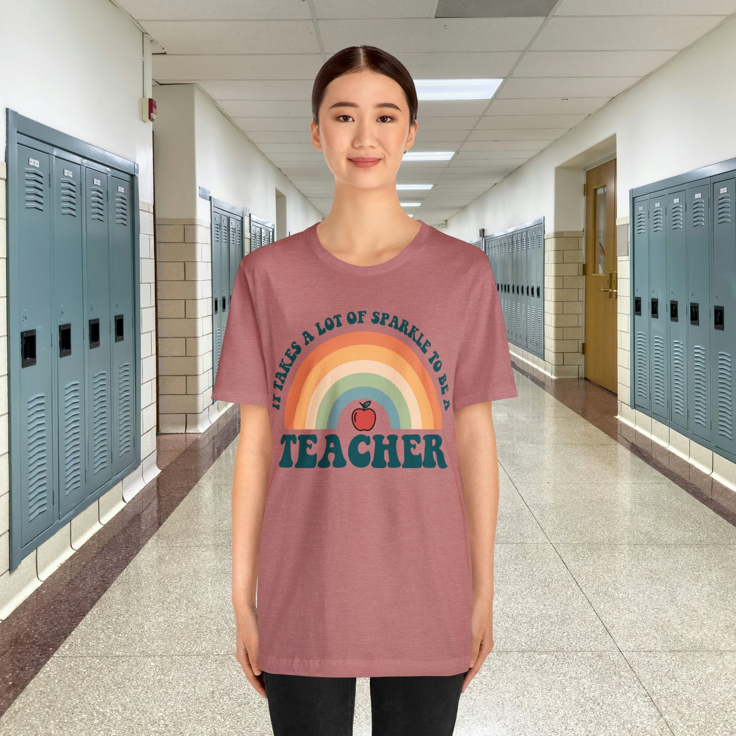 It takes alot of Sparkle to be a Teacher Unisex Jersey Short Sleeve Tee