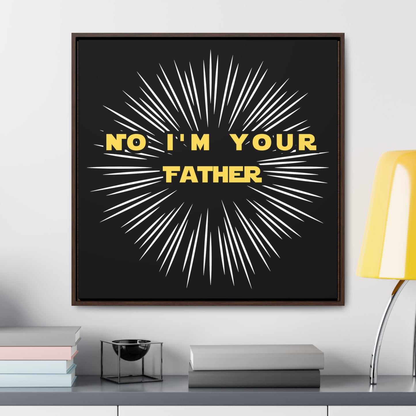 Star Wars Inspired No I'm Your Father Gallery Canvas Wraps, Square Frame