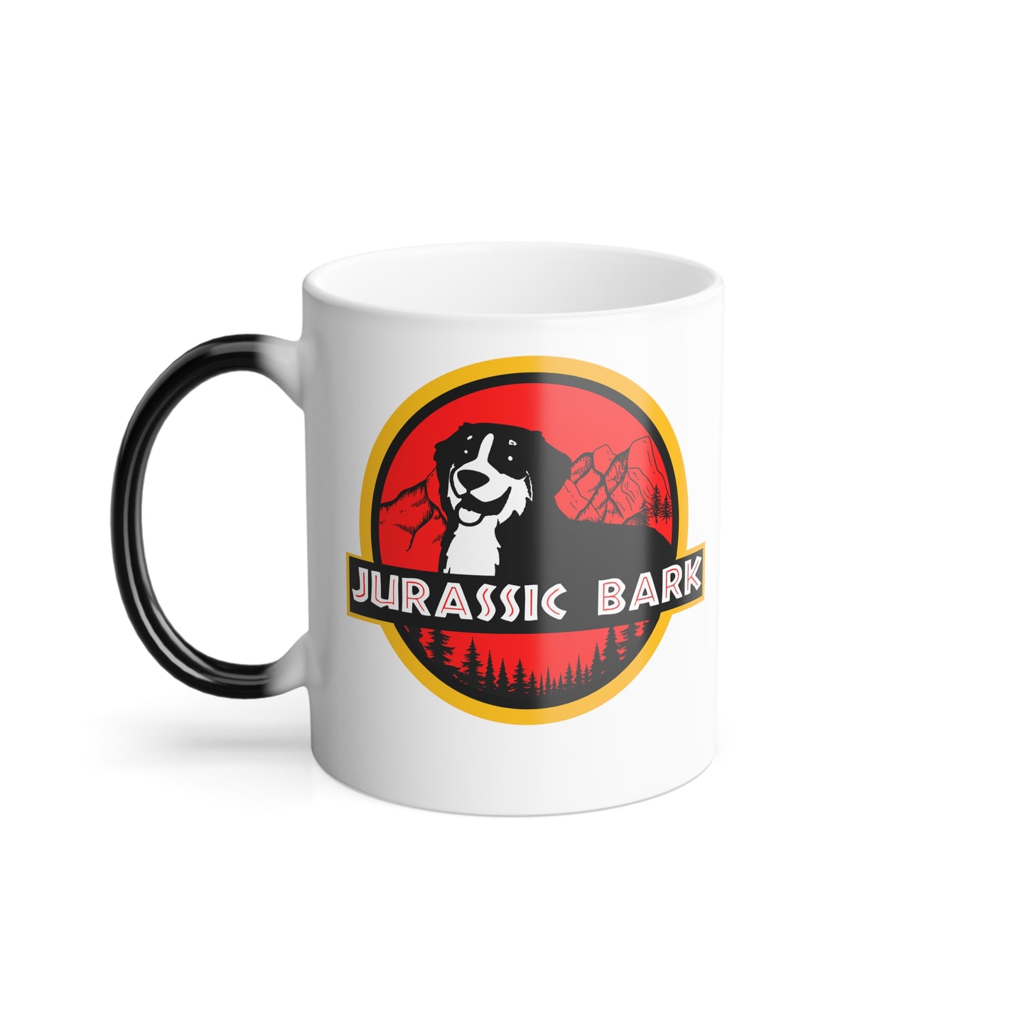 Jurassic Bark Bernese Mountain Dog Color Morphing Mug, 11oz