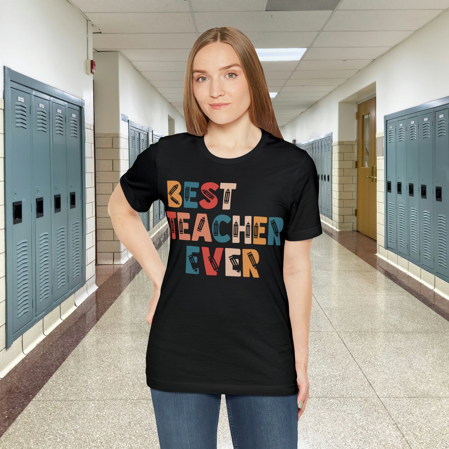 Best Teacher Ever Unisex Jersey Short Sleeve Tee