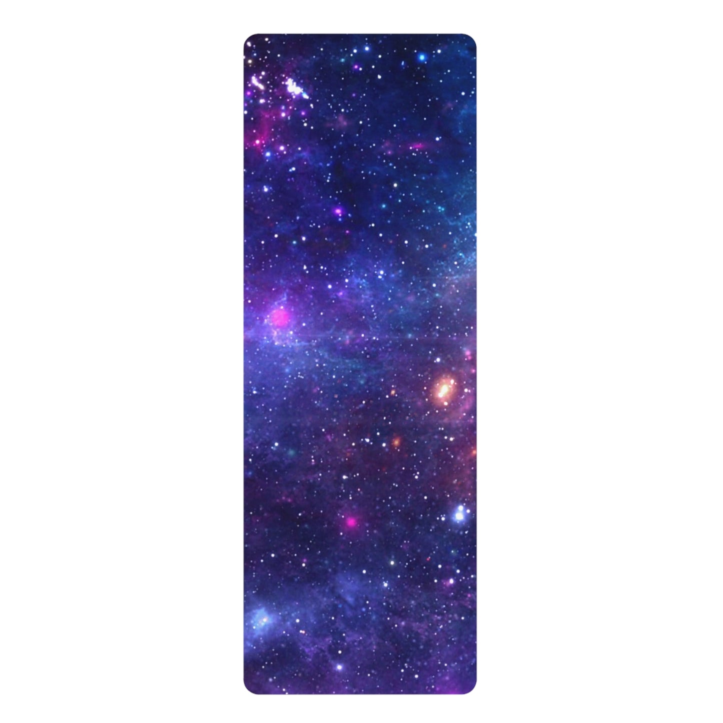 Purple Beyond the Stars Outer Space Out of this World Rubber Yoga Mat