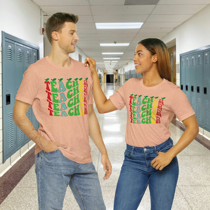 Colorful Teacher Unisex Jersey Short Sleeve Tee