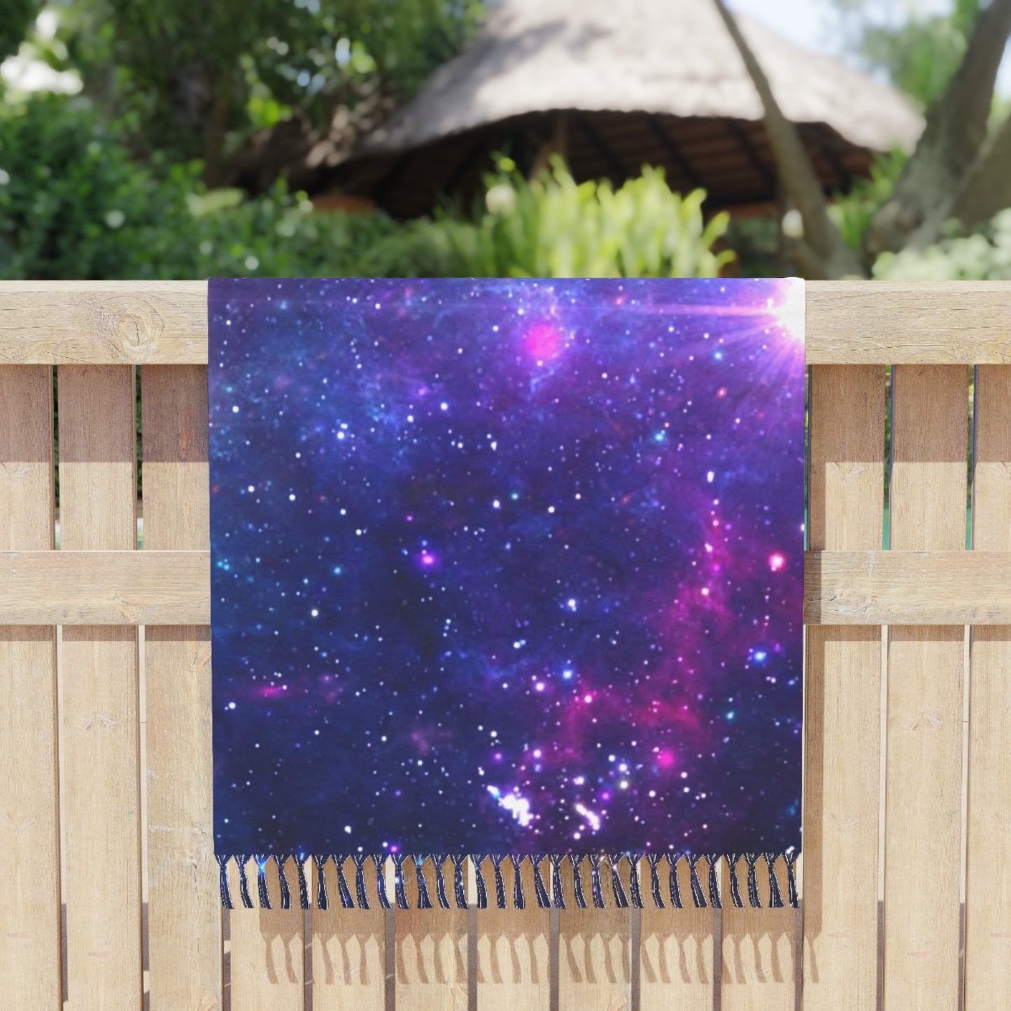 Purple Beyond the Stars Outer Space Out of this World Boho Beach Cloth