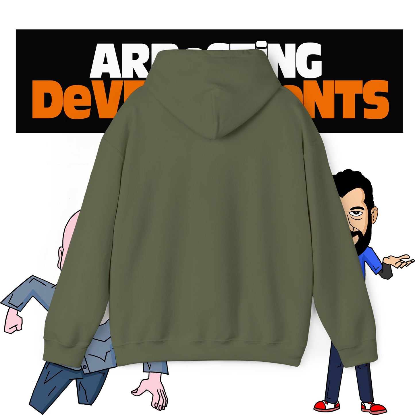 Arresting Developments Chaos Embroidered Hoodie – Official Podcast Merch for True Crime & Dabbleverse Fans Unisex Heavy Blend™ Hooded Sweatshirt