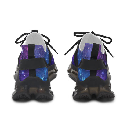 Purple Beyond the Stars Outer Space Out of this World Women's Mesh Sneakers