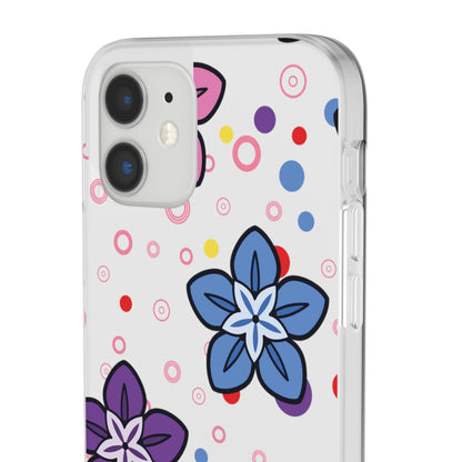 Retro Colorful Flowers Flexi Cases for IPhone and Samsung