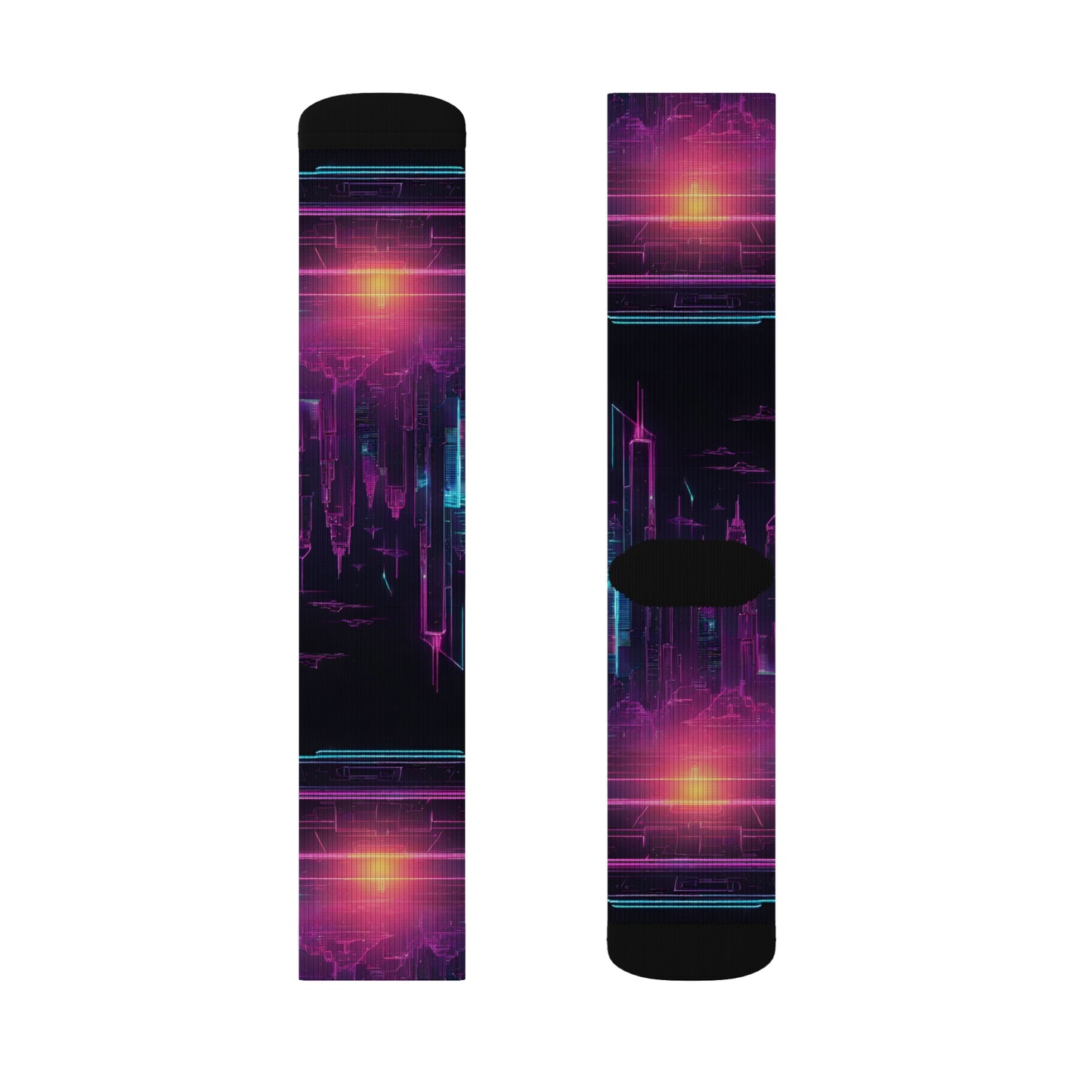 Vibrant Sublimation Socks, Colorful Athletic Socks, Trendy Fashion Accessories, Unique Gift for Her, Cosmic Patterned Socks