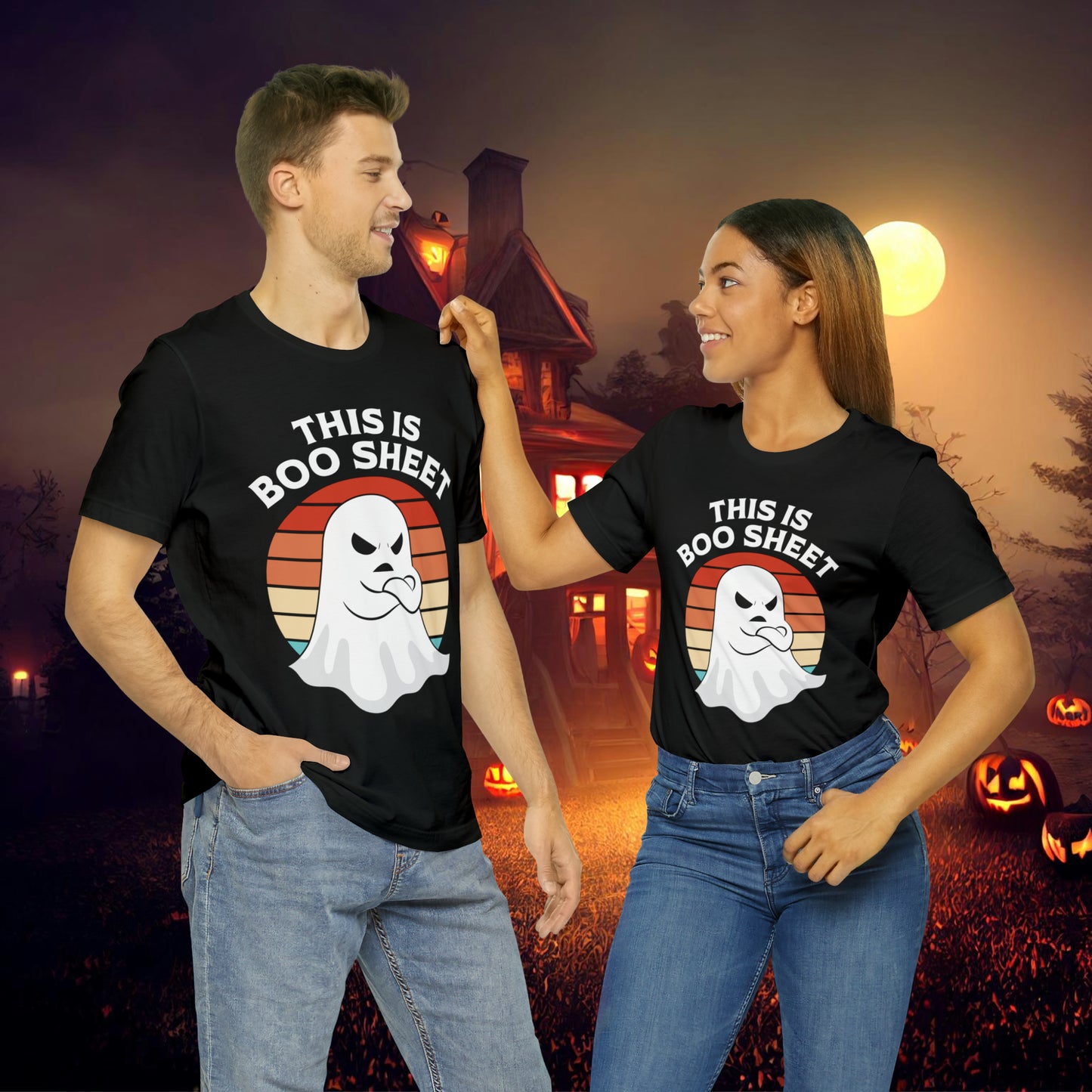 This is Boo Sheet Halloween Unisex Jersey Short Sleeve Tee Gifts for Her Gifts for Him