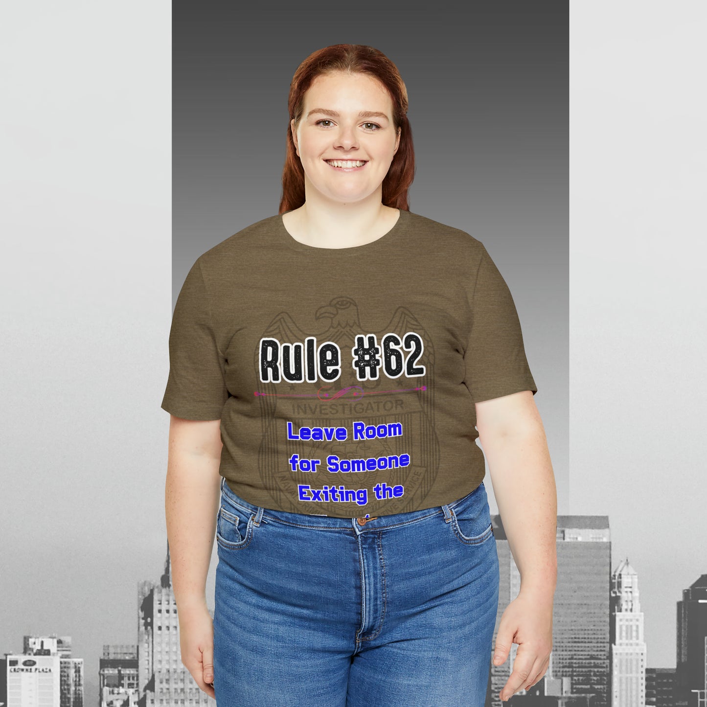 Rules of Gibbs #62 Leave Room for someone Exiting an Elevator Unisex Jersey Short Sleeve Tee