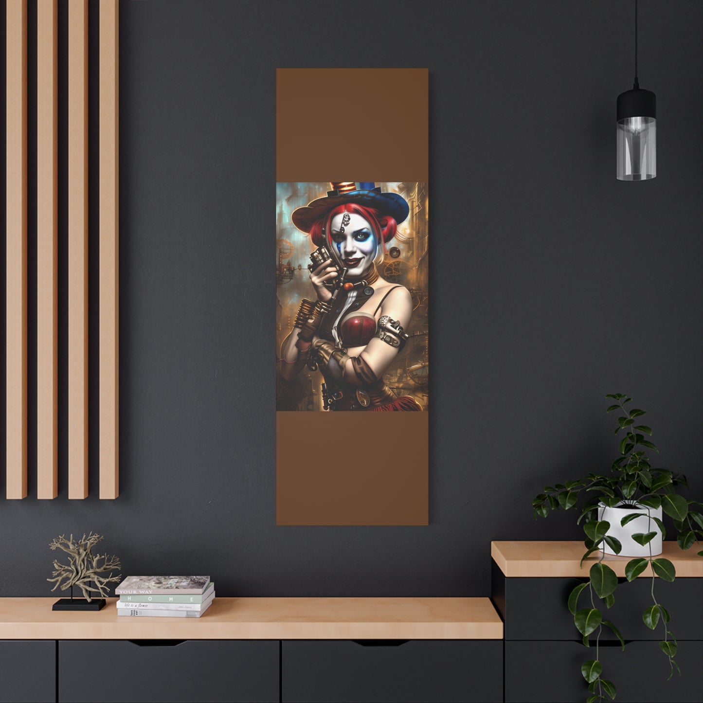 Hyper Realistic Steampunk Harley Quinn Matte Canvas, Stretched, 1.25"