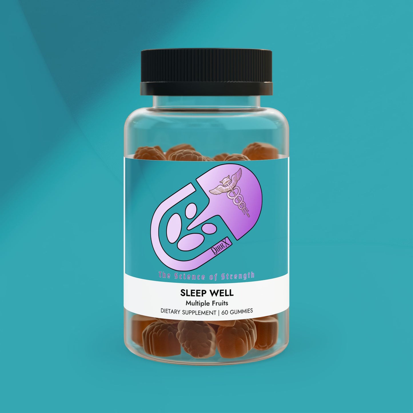 DirkX Sleep Well Gummies: Restful Nights, Energized Days! (60 Gummies)