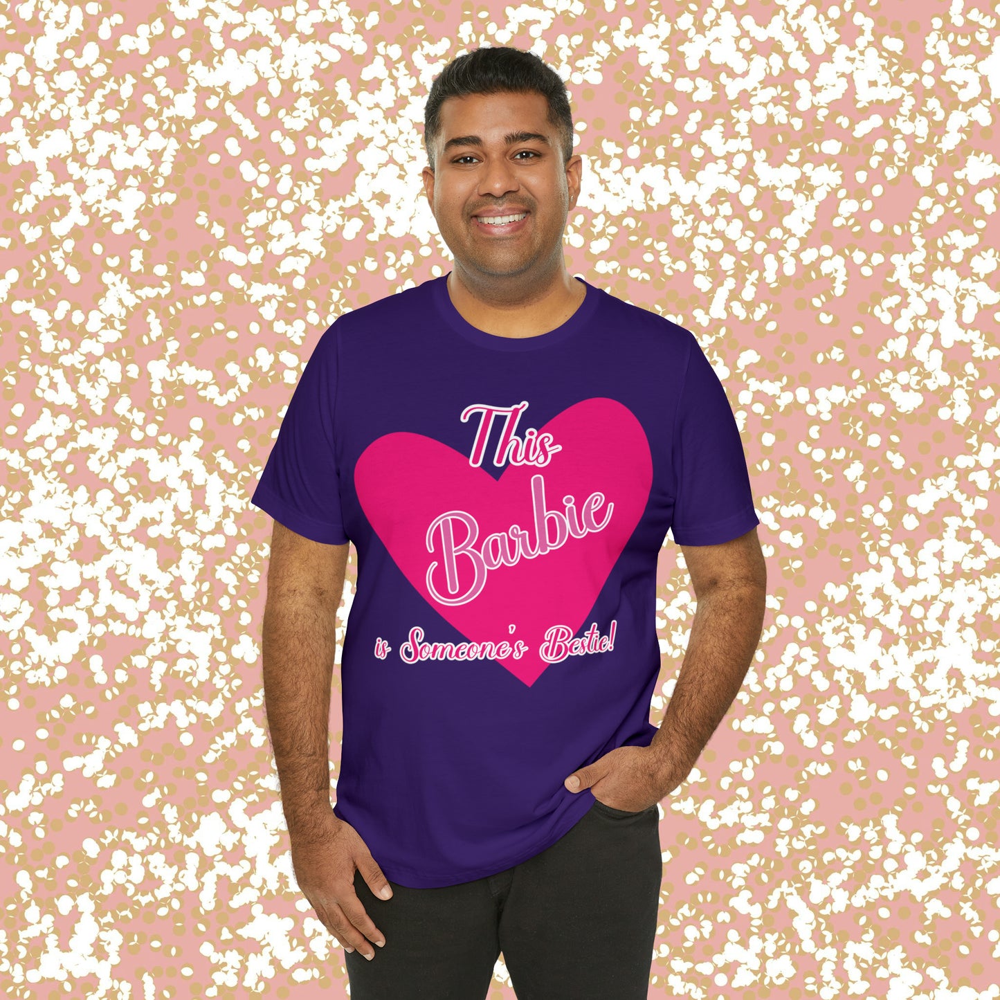 This Barbie is Someone's Bestie Unisex Jersey Short Sleeve Tee gifts for her