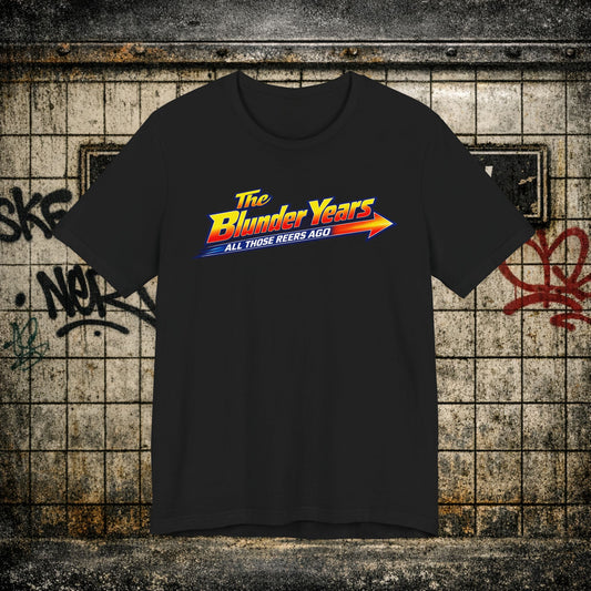 Retro 'The Blunder Years' Graphic Tee - Nostalgic Vintage Logo T-Shirt
