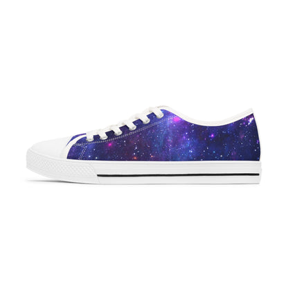 Purple Beyond the Stars Outer Space Out of this World Women's Low Top Sneakers