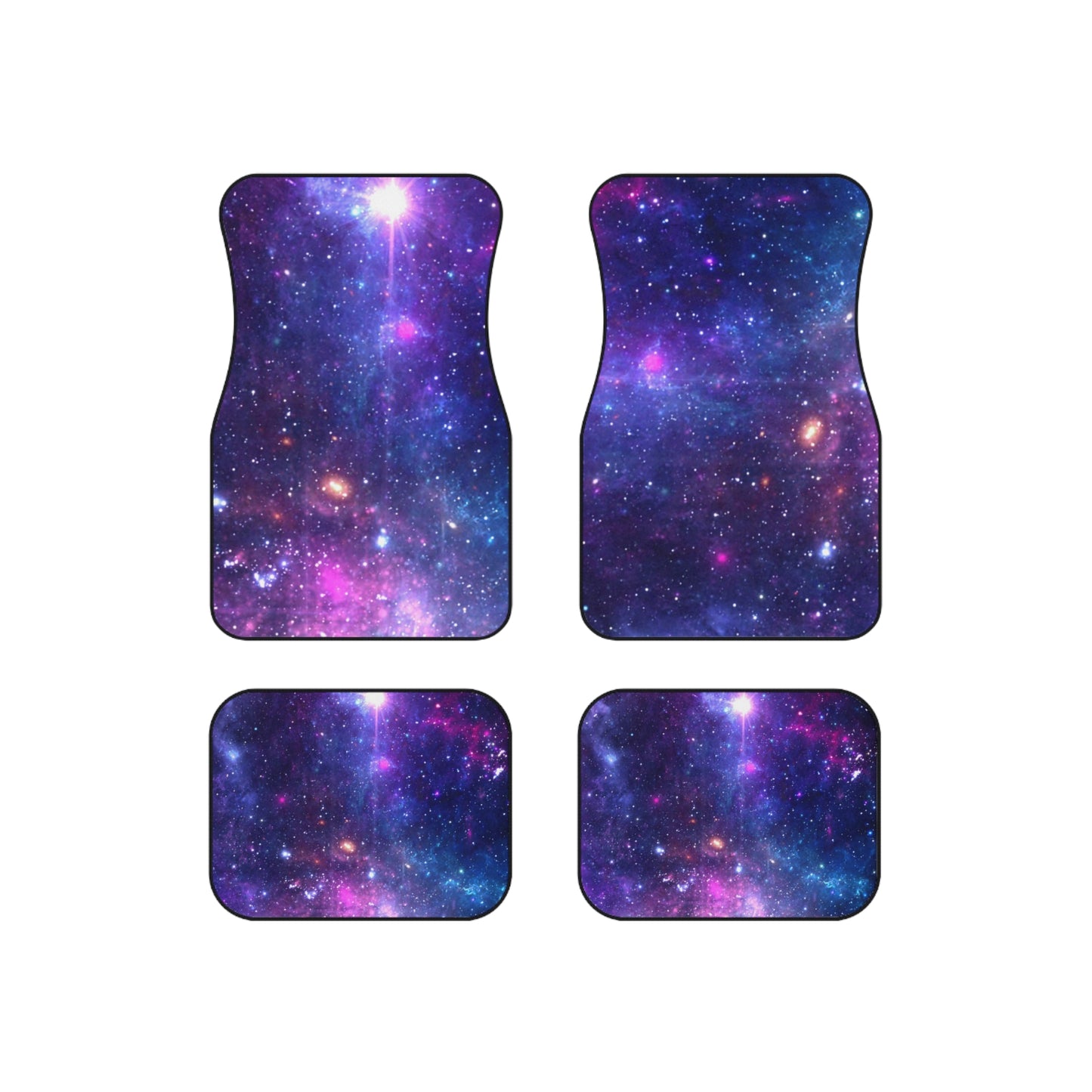 Purple Beyond the Stars Outer Space Out of this World Car Mats (Set of 4)