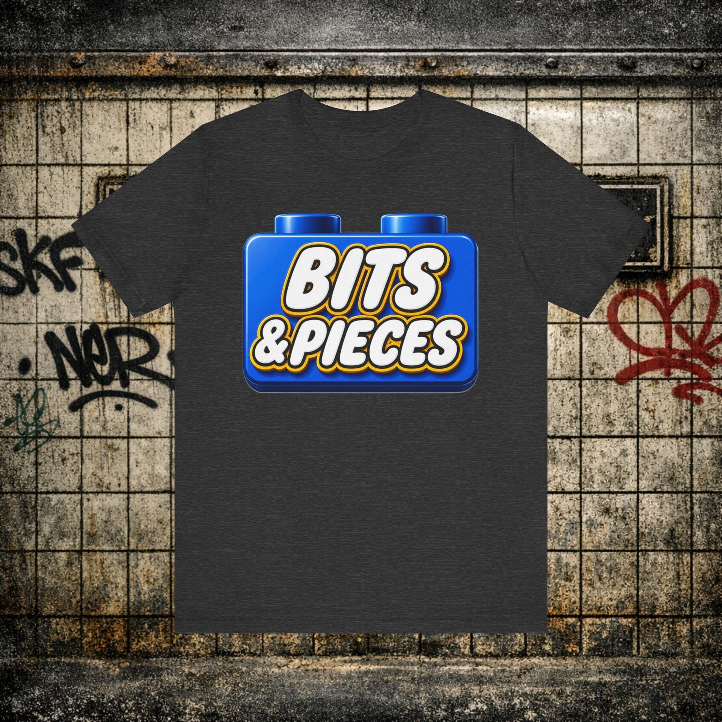 Bits & Pieces Graphic Tee One Size Fits All… Jokes?”