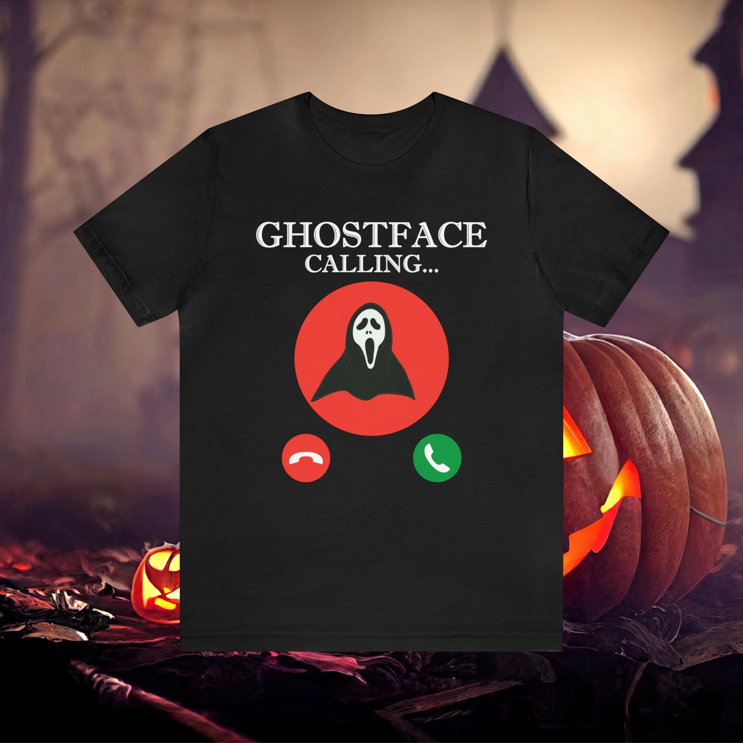 Ghost Face is Calling Halloween Unisex Jersey Short Sleeve Tee Gifts For her Gifts for Him