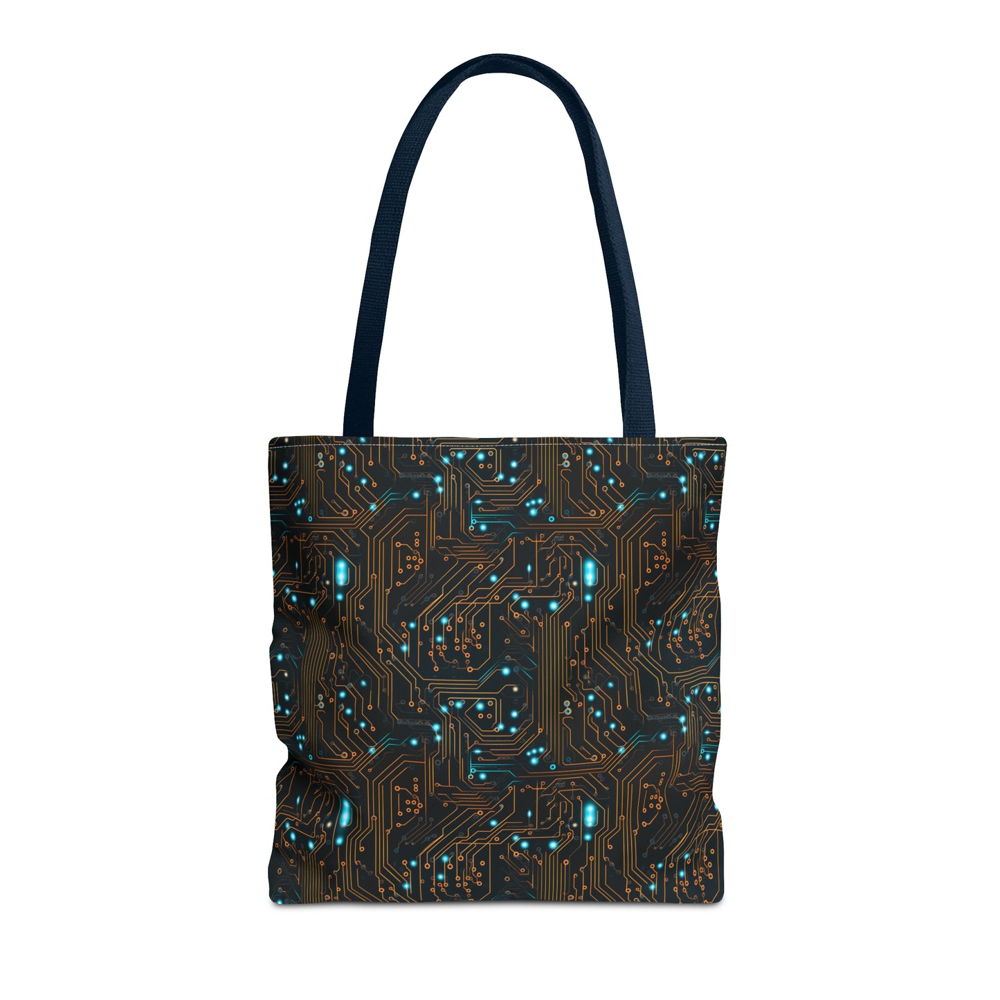 Golden Circuit Board AOP Tote Bag