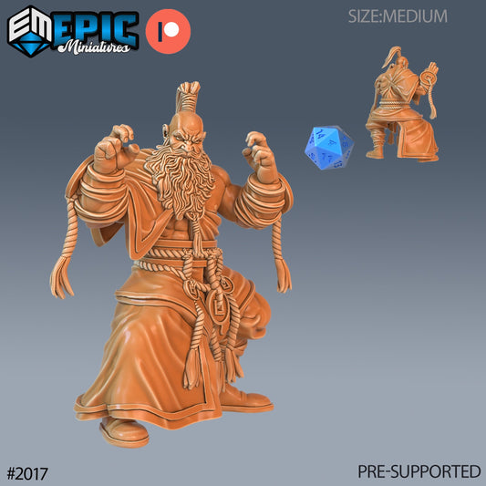 Half Dwarf Monk Miniature Set