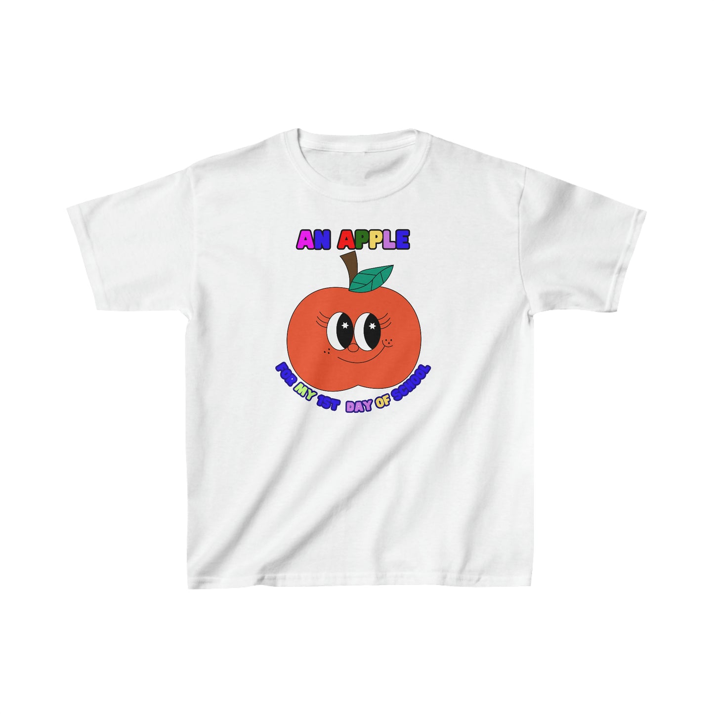 An Apple for my 1st day of School, Kids Heavy Cotton Tee