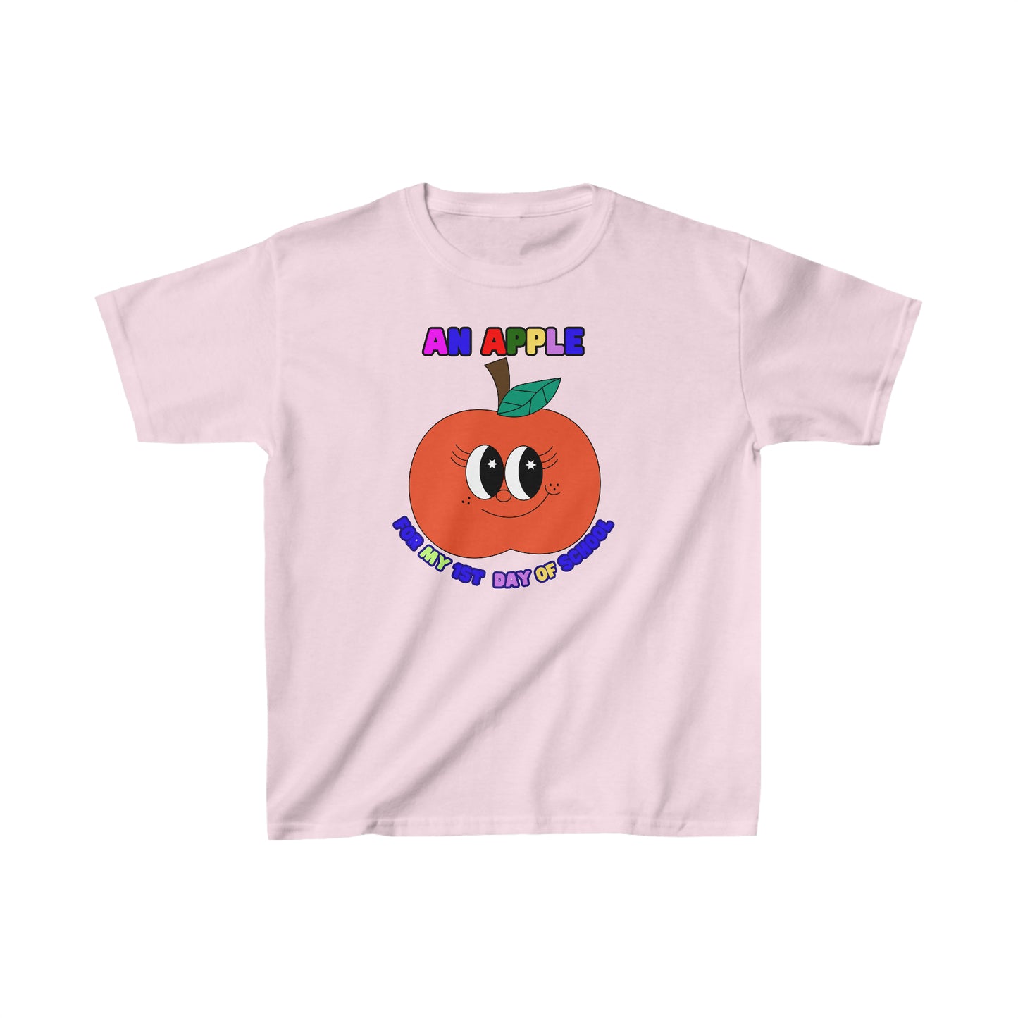 An Apple for my 1st day of School, Kids Heavy Cotton Tee