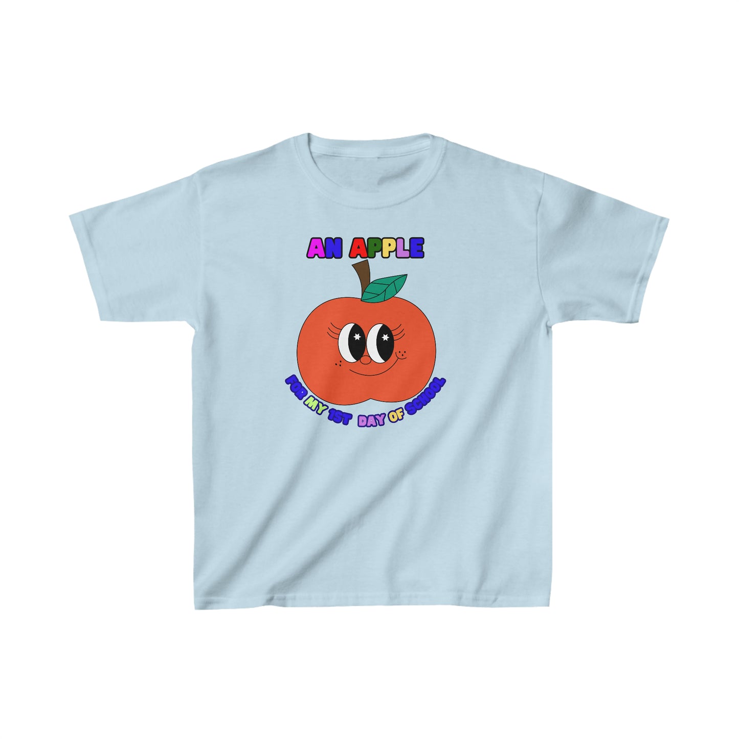 An Apple for my 1st day of School, Kids Heavy Cotton Tee