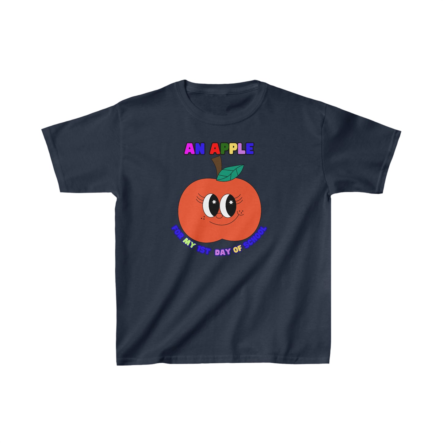 An Apple for my 1st day of School, Kids Heavy Cotton Tee