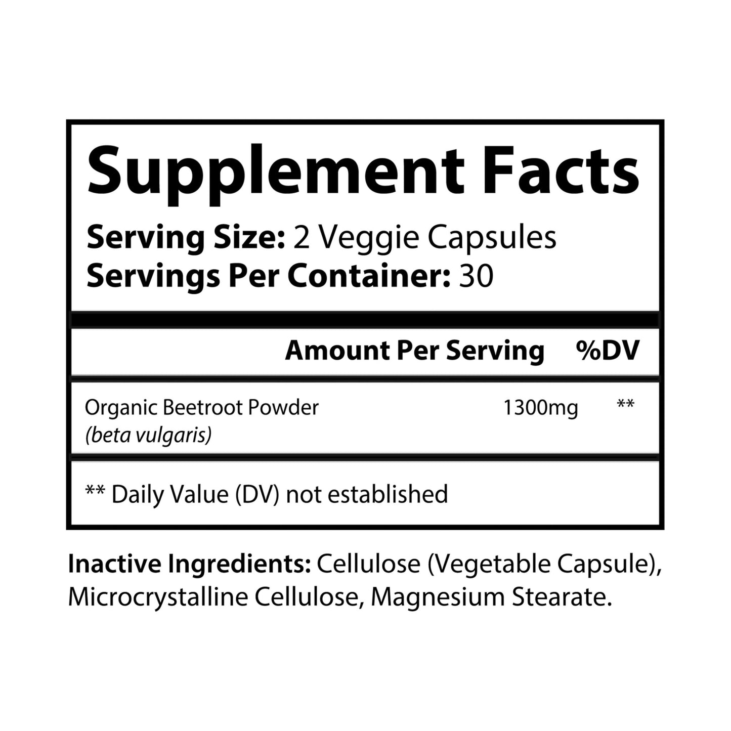 DirkX Organic Beetroot Capsules: Power Your Performance, Naturally! (60 Capsules)