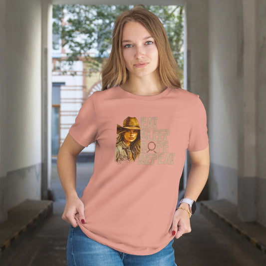 Rustic Cowgirl Tee - Eat Sleep Rope Repeat - Perfect for Country Lovers, Gift for Horse Riders, Western Style Shirt, Casual Wear, Farm [...]